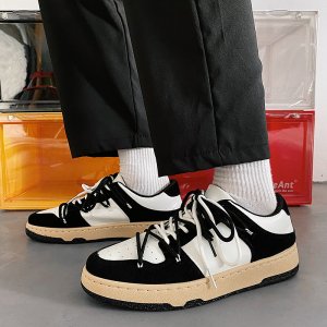 (image for) 2023 spring new color matching Hong Kong style low-top white shoes men's sports and casual sneakers XZ517-1XZ829P55