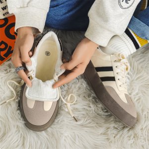 (image for) B218-1928-P55 Men's Plush Dexun Shoes New 2023 Autumn and Winter Warm Fashionable Canvas Shoes