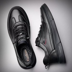 (image for) x2399-p135 men's shoes 2023 new trendy spring and autumn versatile casual sneakers Korean style leather shoes for men