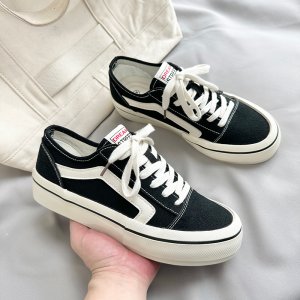 (image for) B218-1764-P58 Trendy Skateboard Low-top Casual Canvas Shoes New 2023