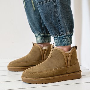 (image for) x1081-p195 snow boots for men 2023 winter new style plus velvet bread shoes casual versatile warm cotton shoes for men